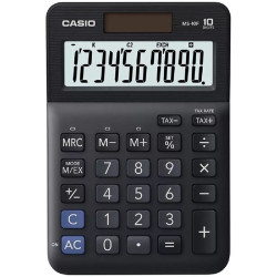 Casio MS-10F asztali számológép, fekete