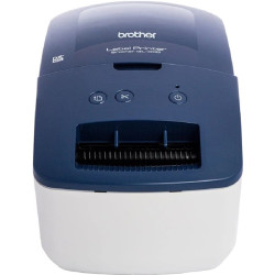 BROTHER Címkenyomtató QL-600, asztali, thermál, 71 mm/mp, USB, 300dpi, DK címke