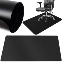 Ruhhy 90x130cm padlóvédő fekete székalátét