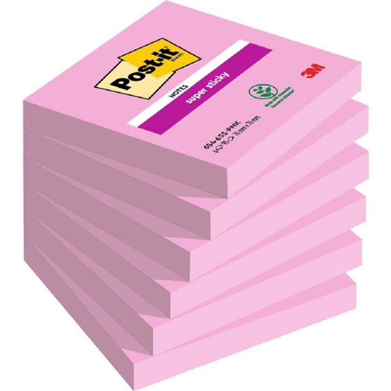 Post-it Super Sticky 654 76x76mm 90lap pink öntapadós jegyzettömb Post-it Super Sticky 654 76x76mm 90lap pink öntapadós jegyzettömb