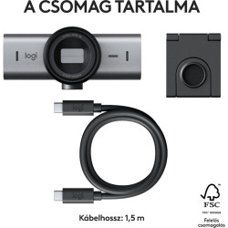 Logitech MX Brio Webkamera Graphite Grey