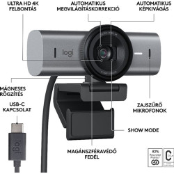 Logitech MX Brio Webkamera Graphite Grey