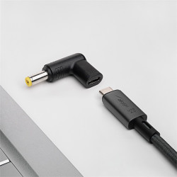 Akyga notebook töltő adapter USB Type-C / 5,5 x 2,5 mm (AK-ND-C01)