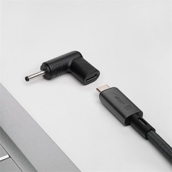 Akyga USB-C / 3.0x1.0mm notebook töltő adapter - AK-ND-C06