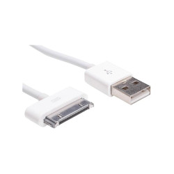 Akyga AK-USB-08 USB-Apple 30-pin cable 1m White