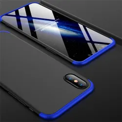 GKK 360 Full Protection 3in1 iPhone XS Max hátlap fekete kék (GK0279)