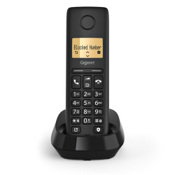 Gigaset Pure 100 telefon - ECO DECT vezeték nélküli, fekete