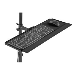Digitus DA-90374 Mobile Workstation With Individual Height Adjustment Black