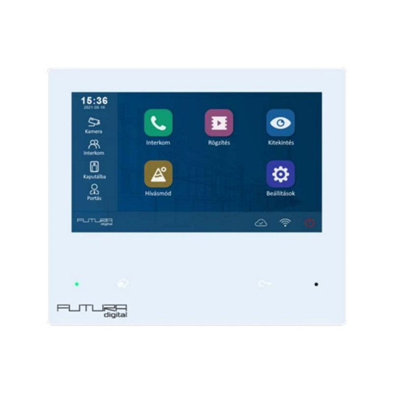 FUTURA VIX-482 érintőkijelzős/Wi-Fi modul hívástovábbítással/7"-s kijelző/Interkom/IP videós lakáskészülék FUTURA VIX-482 érintőkijelzős/Wi-Fi modul hívástovábbítással/7"-s kijelző/Interkom/IP videós lakáskészülék