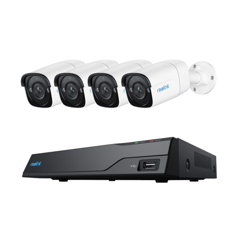 Reolink NVS8-5MB4 5MP IP kamera szett, 4 csőkamerával beépített 2TB HDD-vel Reolink NVS8-5MB4 5MP IP kamera szett, 4 csőkamerával beépített 2TB HDD-vel