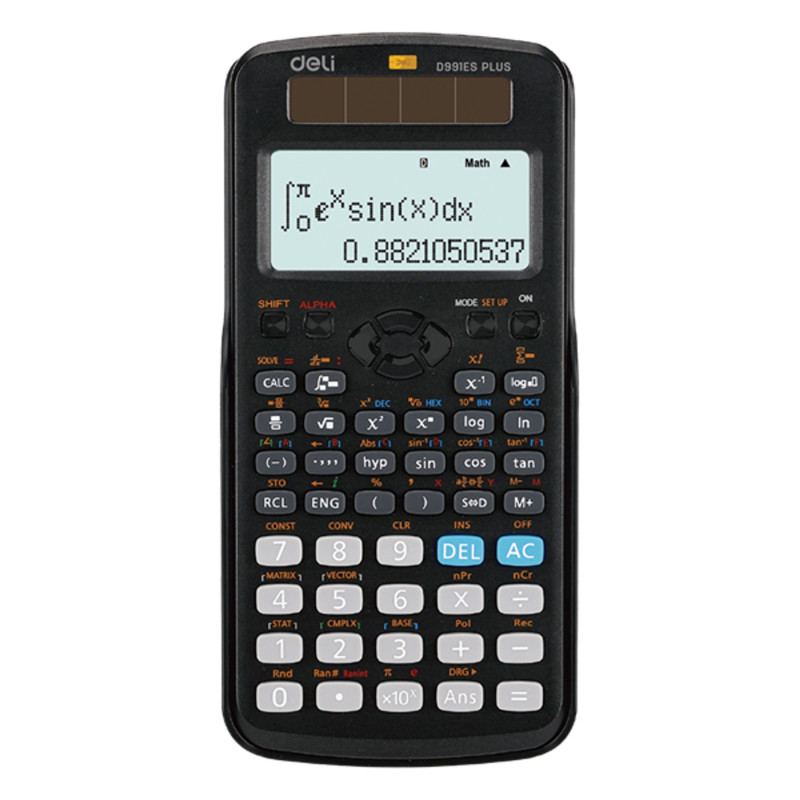 Deli Ultimate D991ES PLUS 417 funkciós fekete tudományos számológép Deli Ultimate D991ES PLUS 417 funkciós fekete tudományos számológép