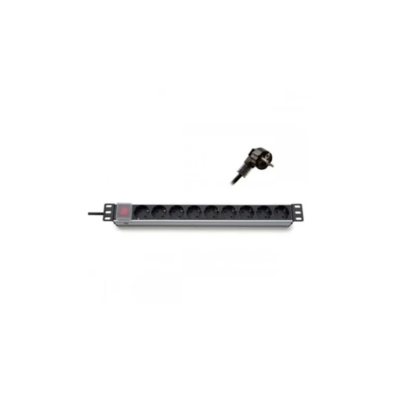 KELine 19" elosztópanel 9x250V, kapcsolóval, 1U, 2,3m KELine 19" elosztópanel 9x250V, kapcsolóval, 1U, 2,3m