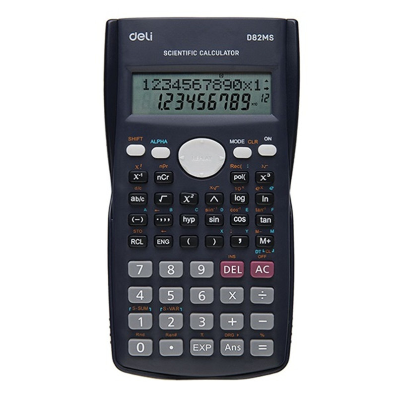 Deli Core D82MS 240 funkciós fekete tudományos számológép Deli Core D82MS 240 funkciós fekete tudományos számológép