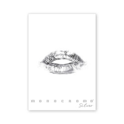 Pigna Monocromo Silver A4 38 lap, tűzött, kockás füzet