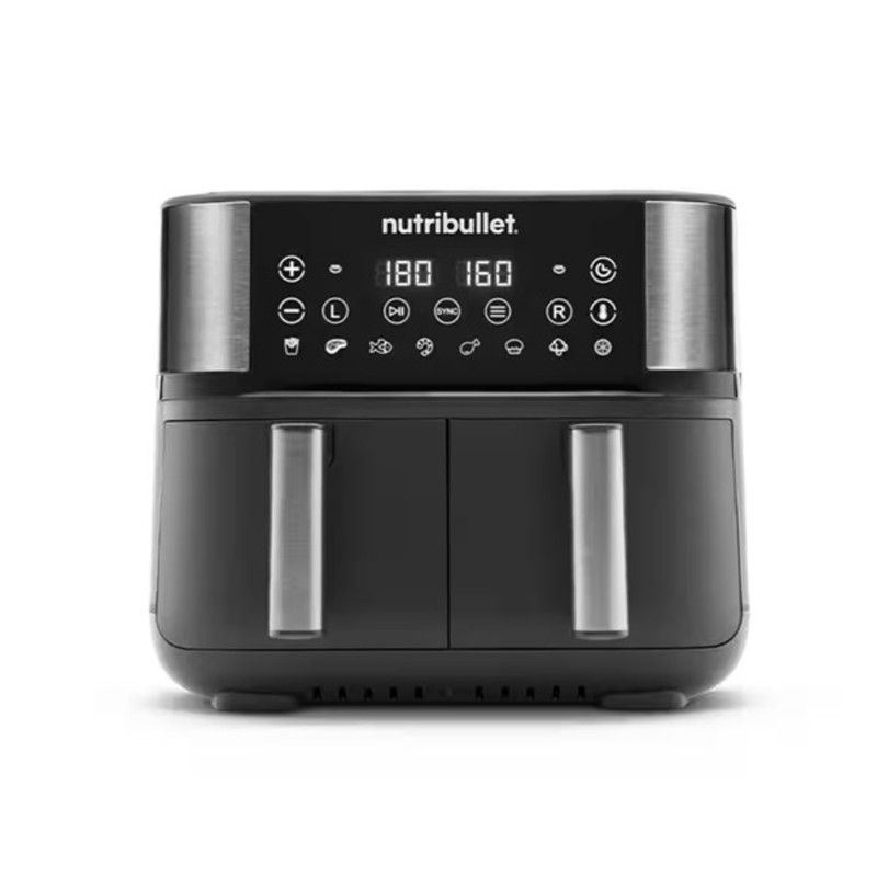 Nutribullet Twin Drawer NBA081B fekete forrólevegős sütő Nutribullet Twin Drawer NBA081B fekete forrólevegős sütő