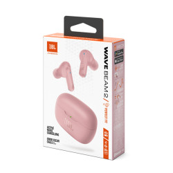 JBL Wave Beam 2 True Wireless Bluetooth aktív zajszűrős pink fülhallgató
