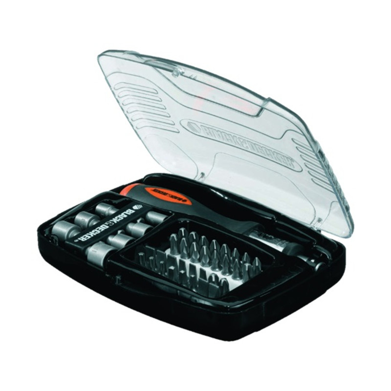 Black&Decker A7062-XJ 40 darabos racsnis csavarozó készlet Black&Decker A7062-XJ 40 darabos racsnis csavarozó készlet