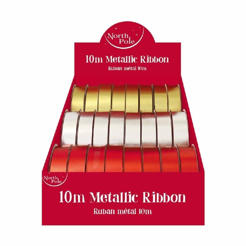 IRIS Ajándék kötöző szalag, dombornyomott, 10m, vegyes színekben, arany, ezüst, piros IRIS Ajándék kötöző szalag, dombornyomott, 10m, vegyes színekben, arany, ezüst, piros