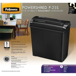 Fellowes Powershred P-25S Iratmegsemmisítő Black