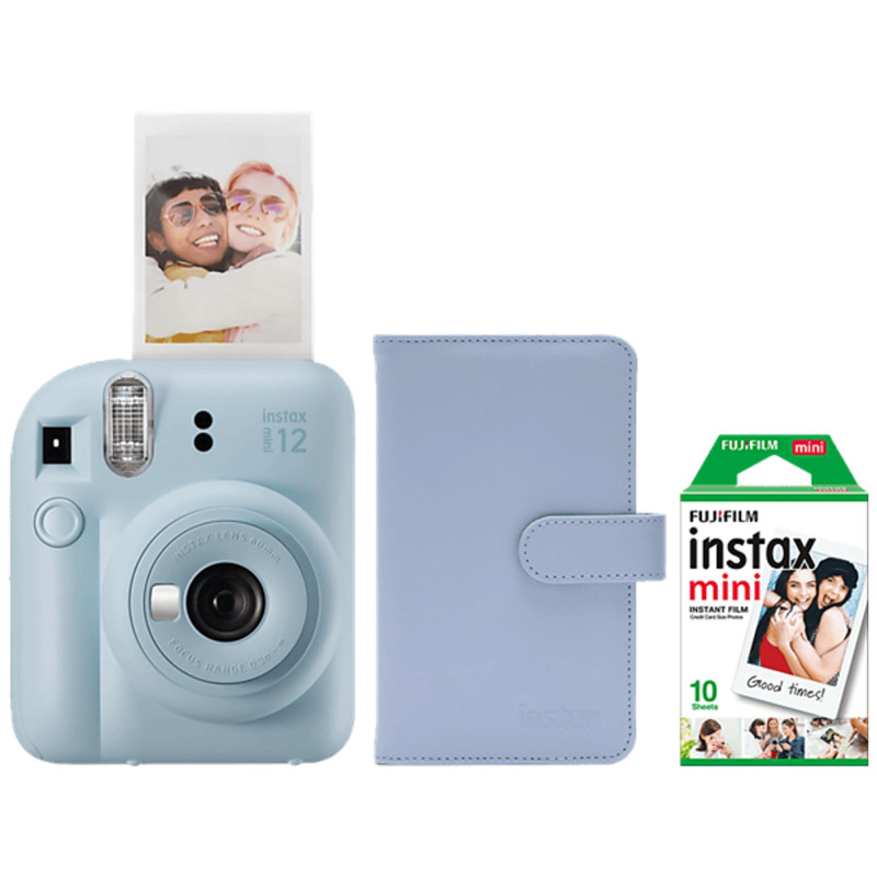 Fujifilm Instax Mini 12 pasztel kék csomag I. fényképezőgép Fujifilm Instax Mini 12 pasztel kék csomag I. fényképezőgép