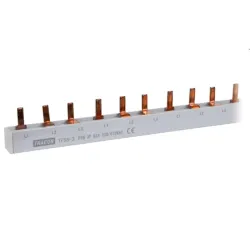 Tracon TFSS-3 csapos kivitelű max.63A/ 230/400VAC/ 3P/ 56modul/ 1m soroló sín