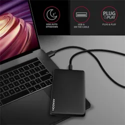 AXAGON EE25-SLC SuperSpeed USB-C SLIDE box Black