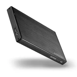 Axagon EE25-XA6 2.5" SATA3 USB3.0 külső ház fekete aluminium