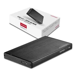 Axagon EE25-XA6 2.5" SATA3 USB3.0 külső ház fekete aluminium