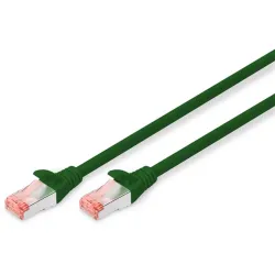 DIGITUS CAT 6 S-FTP patch cable Cu LSZH AWG 27/7 length 1m color green