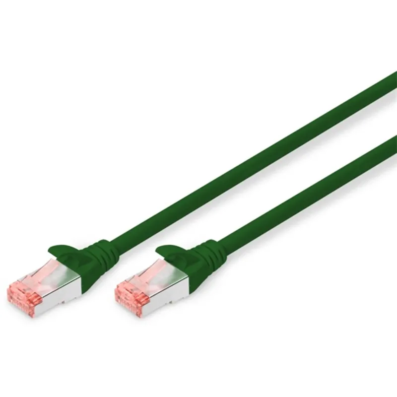 DIGITUS CAT 6 S-FTP patch cable Cu LSZH AWG 27/7 length 1m color green DIGITUS CAT 6 S-FTP patch cable Cu LSZH AWG 27/7 length 1m color green