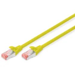 DIGITUS CAT 6 S-FTP patch cable Cu LSZH AWG 27/7 length 1m color yellow