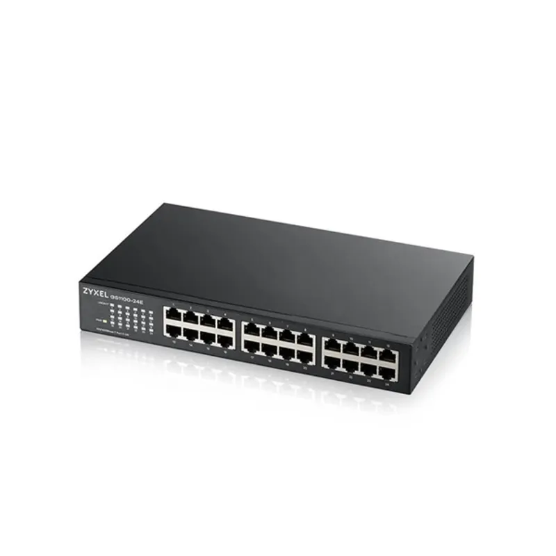 ZYXEL Switch 24x1000Mbps Fémházas Rackes, GS1100-24E-EU0103F ZYXEL Switch 24x1000Mbps Fémházas Rackes, GS1100-24E-EU0103F