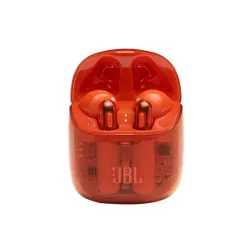 JBL Tune 225TWS Bluetooth mikrofonos fülhallgató átlátszó narancs (JBLT225TWSGHOSTORG)