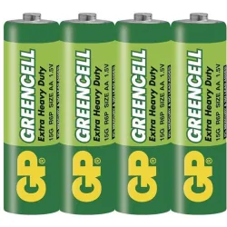 GP 1.5V Greencell ceruza (AA) elem (4db/zsugor)  (B1220)