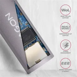 Axagon USB-C 3.2 Gigabit Ethernet hálózati adapter (ADE-TRC)