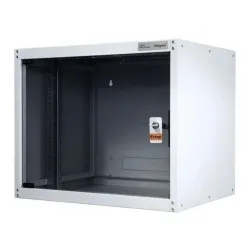 Legrand Rackszekrény - 19" fali kivitel (7U, 405x600x600, szürke,egyrekeszes, üvegajtós, készre szerelt, max.65 kg)