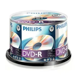 Philips DVD-R47CBx50 Cake DVD-R írható DVD lemez 4,7GB 50db