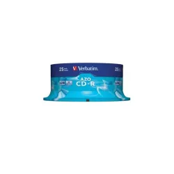 VERBATIM CDV7052B25  CD-R  Crystal cake box CD lemez 25db/csomag