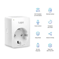 TP-LINK Okos Dugalj Wi-Fi-s, TAPO P100(1-PACK)