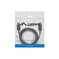 Lanberg Displayport M/M 4K kábel - 1.8m - fekete