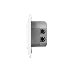 DIGITUS modular wall outlet 2xRJ45 white Cat6a fully shielded flush mount horizontal cable installation