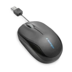 Kensington Pro Fit Retractable USB optikai BlueLED notebook egér fekete
