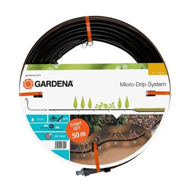Gardena 1389-20 Micro-Drip-System 13,7 mm föld alatti csepegtetőcső induló készlet Gardena 1389-20 Micro-Drip-System 13,7 mm föld alatti csepegtetőcső induló készlet