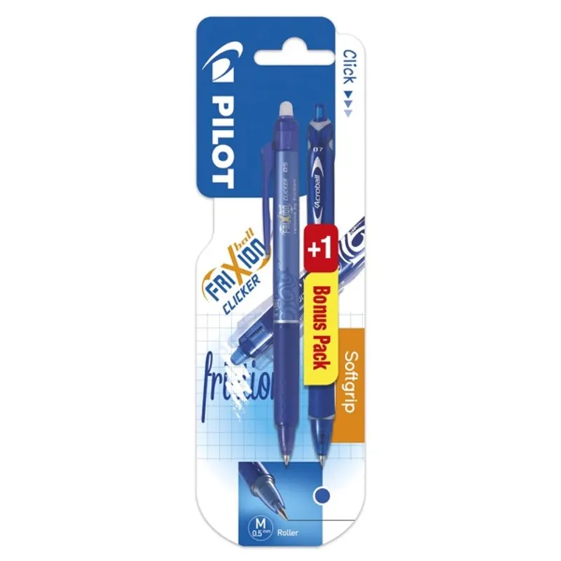 Pilot Frixion Clicker 1db-os kék radírozható rollertoll + Acroball kék golyóstoll Pilot Frixion Clicker 1db-os kék radírozható rollertoll + Acroball kék golyóstoll