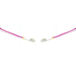 Gigalight Duplex optikai patch kábel 4xLC csatlakozóval, 50/125 OM4 LSZH, 0,5 m