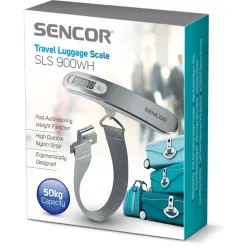 Sencor SLS 900WH bőröndmérleg ezüst
