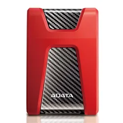 HDD külső 2TB ADATA  2,5" AHD650 ütésálló piros USB 3.1